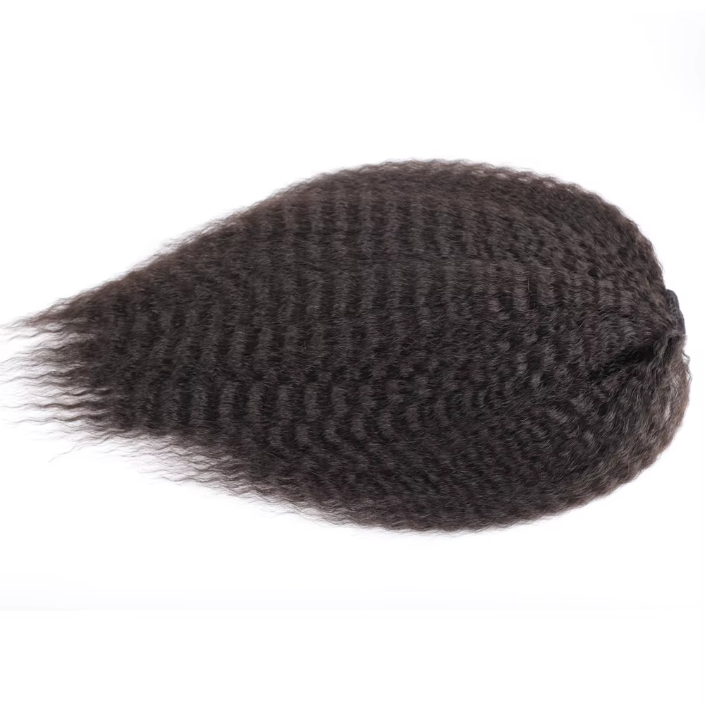 Faux cordon synthétique queue de cheval Extension de cheveux élastique pour les femmes crépus bouclé