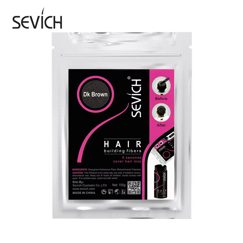 KerBrian-Mélangeur de fibres capillaires pour perte de cheveux, 100g, fibres capillaires dissimulées