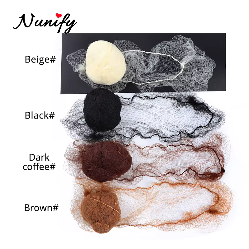 Nunify 5Mm filets à cheveux en Nylon Invisible jetable filet à cheveux Ballet danse Snoods filet chi