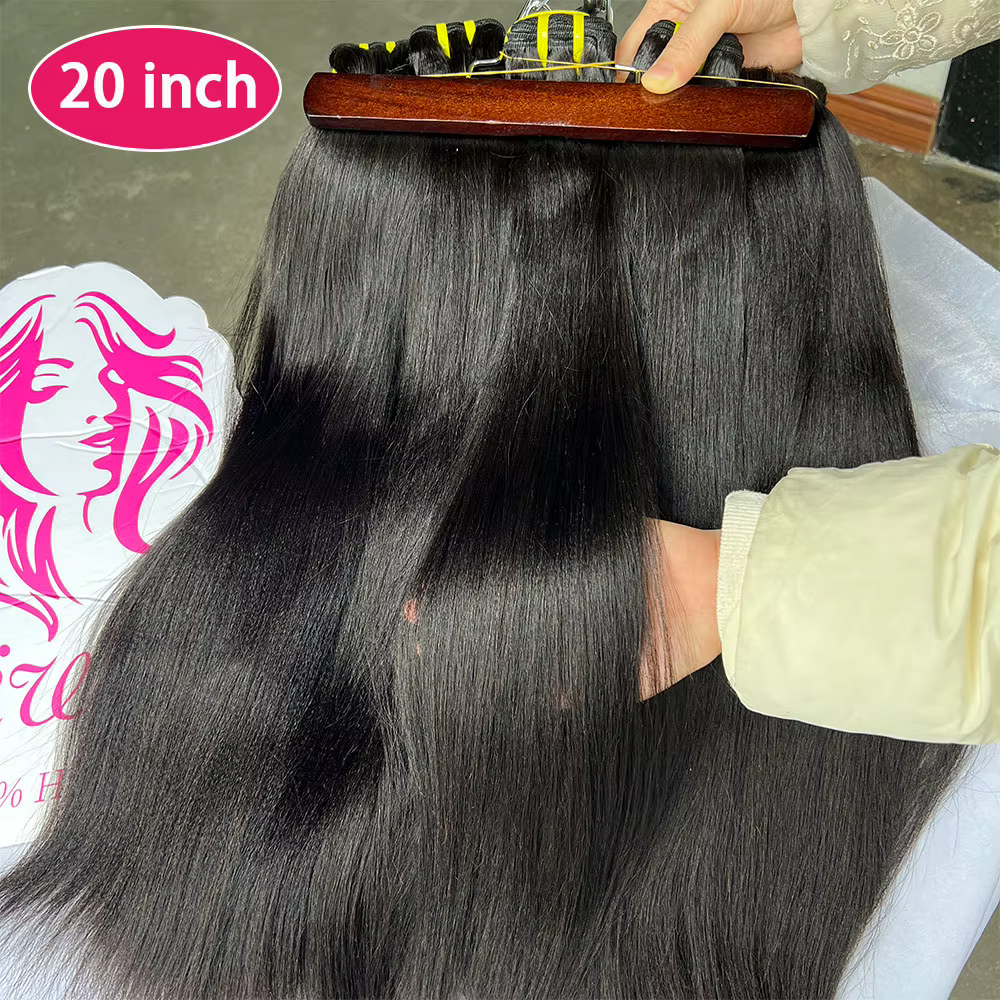 Mèches Yaki naturelles crépues lisses, Extensions de cheveux bruts, 8 à 30 pouces, pour femmes, 1/3/