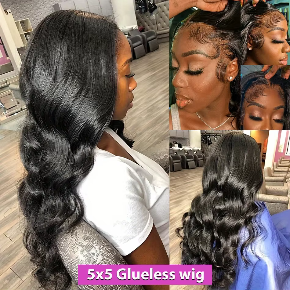 Perruque frontale transparente HD Body Wave 13x4/13x6, perruques en cheveux humains Body Wave Lace F