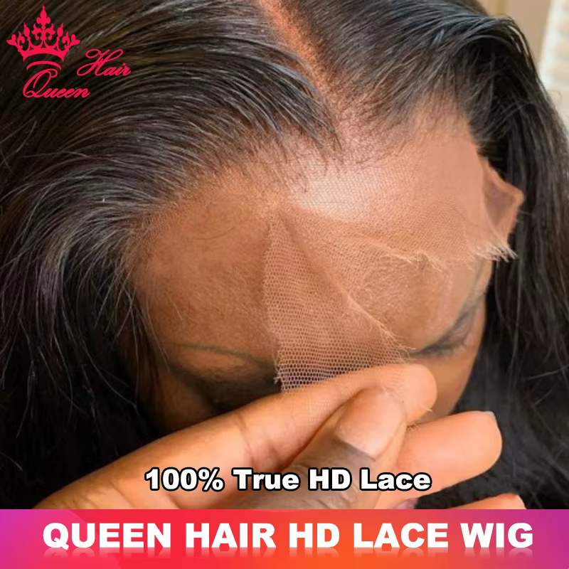 Queen Hair Real HD Lace Wig Raw Human Hair 13x4 13x6 FULL Frontal 5x5 6x6 7x7 Closure HD Melt Skin L