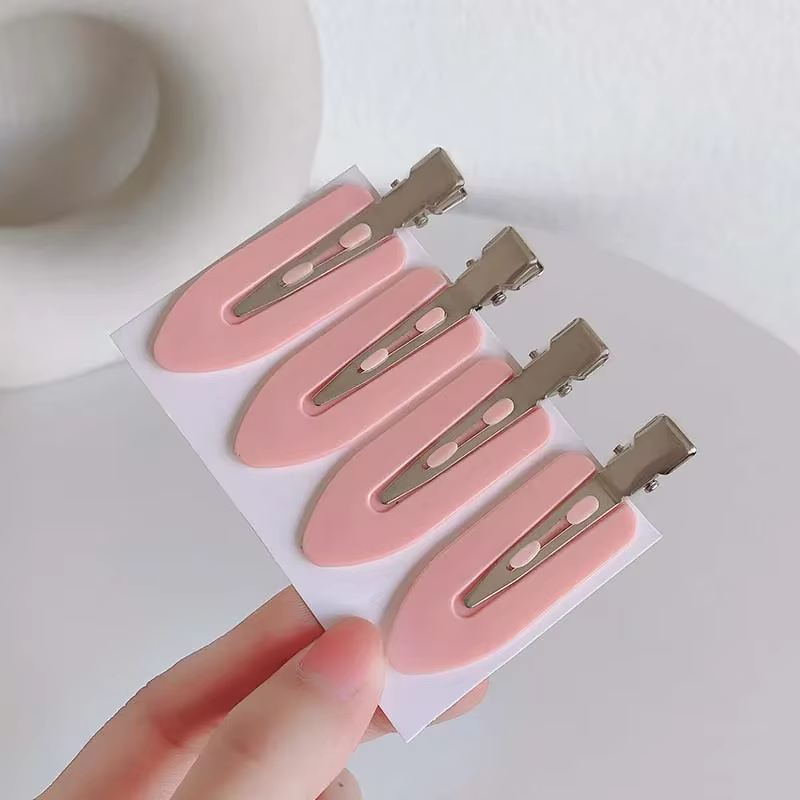 Pinces à cheveux sans couture, 4 pièces, Barrette à frange latérale pour femmes et filles, outils de