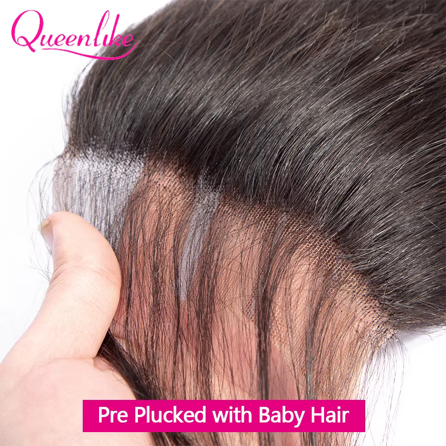 Queenlike 26 28 30 32 pouces paquets de vague de corps 100% cheveux humains avec 4x 4/5x5 fermeture