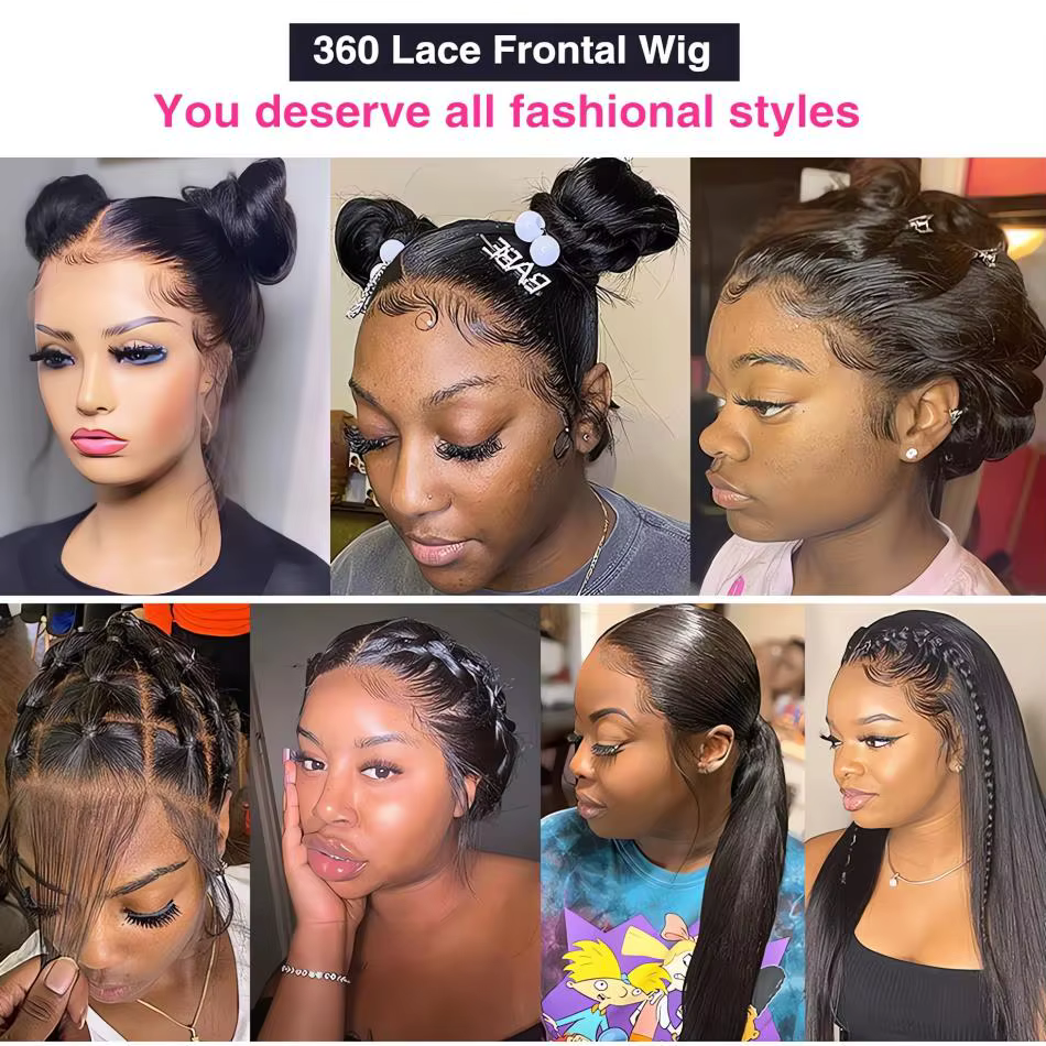 Perruque frontale sans colle en dentelle complète HD 360, cheveux humains, densité 200, 30 pouces, a