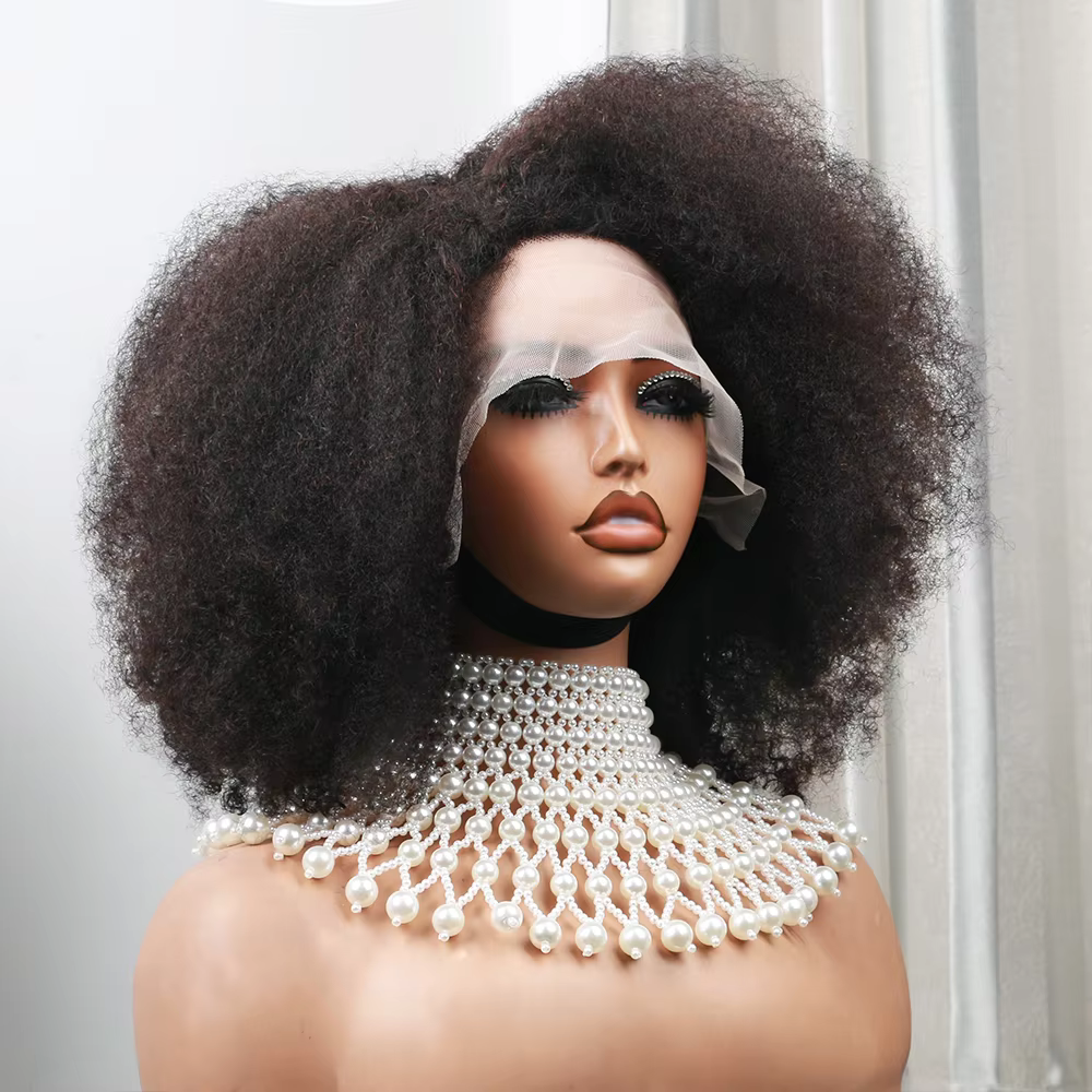 Perruques courtes afro bouclées pour femmes noires, perruque afro volumineuse et douce, aspect natur
