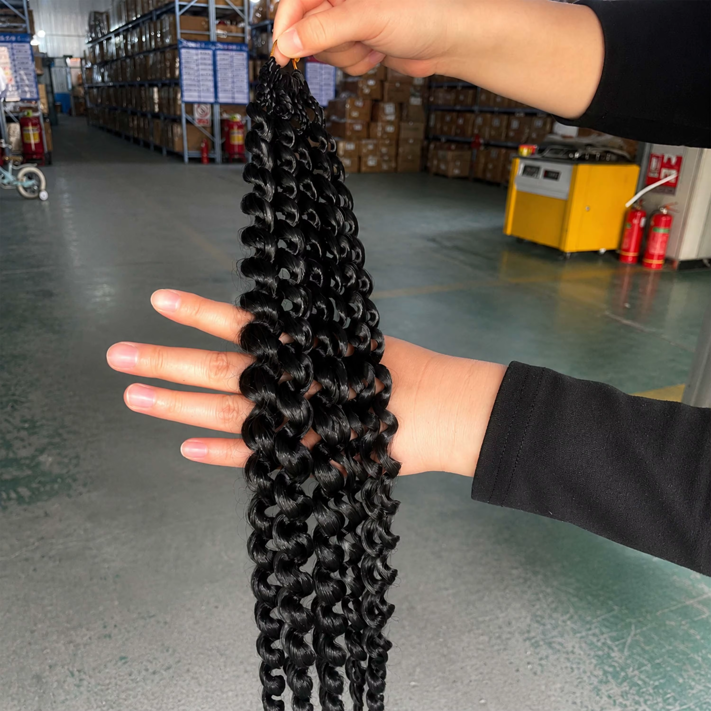 Extensions de cheveux en plumes africaines pour femmes, tresses bouclées birmanes au crochet, boucle