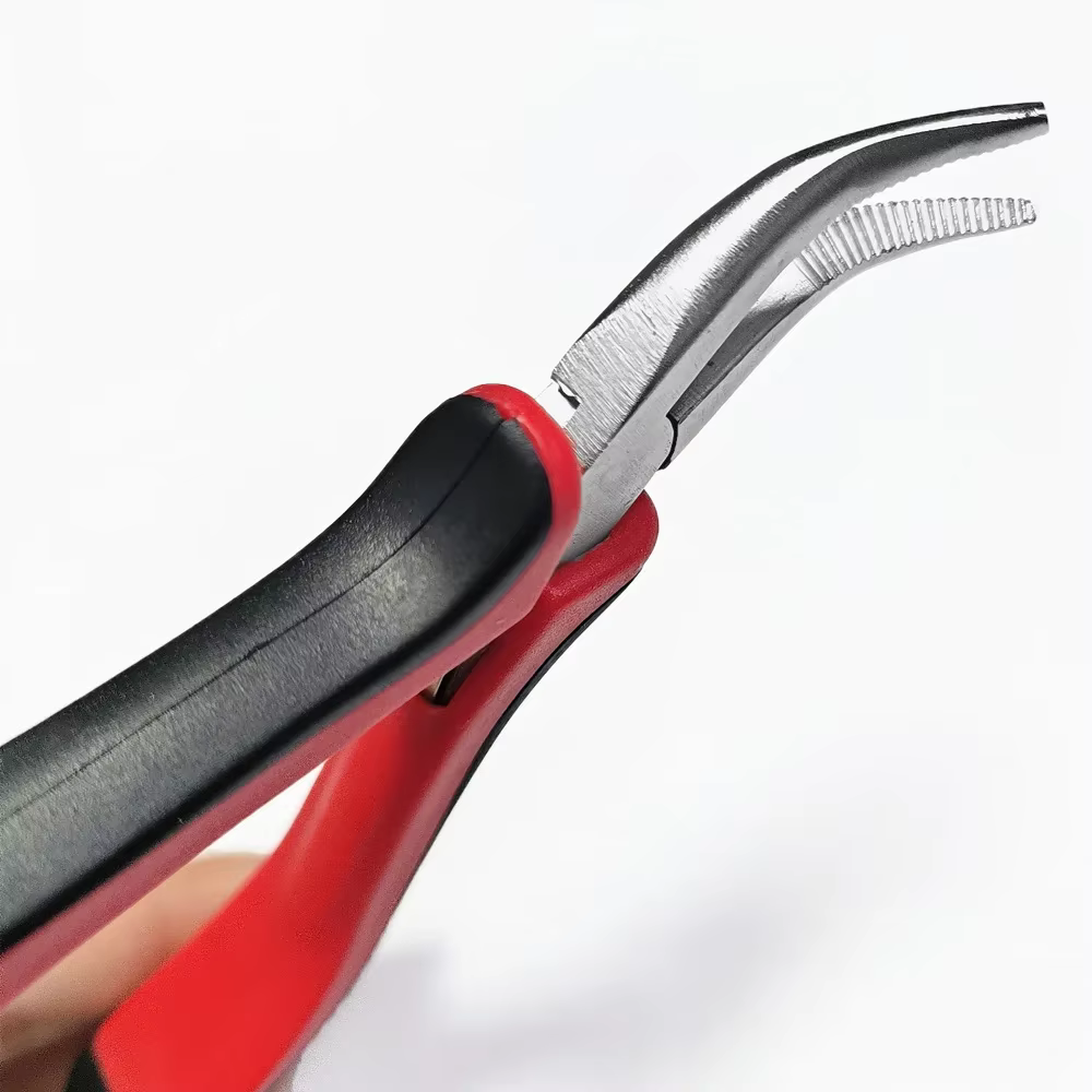 Pince à cheveux multifonctionnelle rouge, outil de coiffure professionnel avec tête I, Nano perle, M