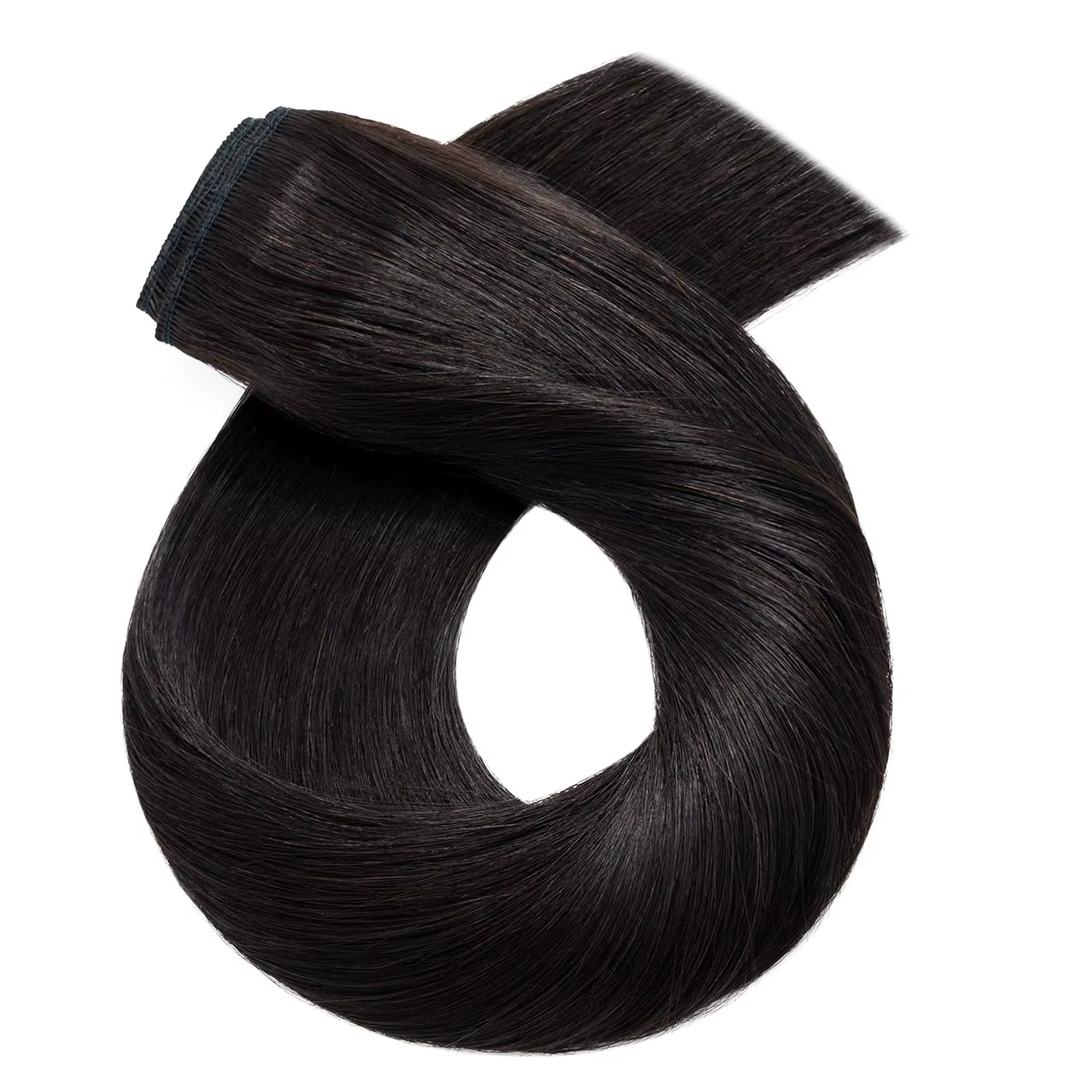 # Extensions de cheveux à 2 fils, lisses comme des baguettes, à clipser, ligne de pêche, une seule p