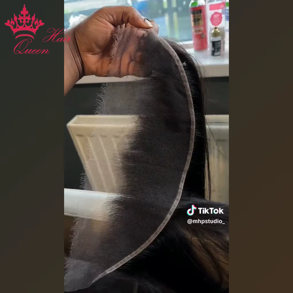 Queen Hair véritable HD Frontal/Closure uniquement en dentelle invisible effet peau fondue 13x6 13x4
