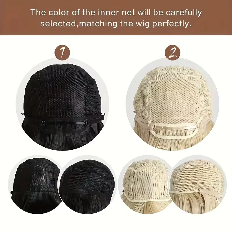 Perruque synthétique mode 26 pouces - cheveux longs et raides noirs - cheveux cosplay Halloween - pe
