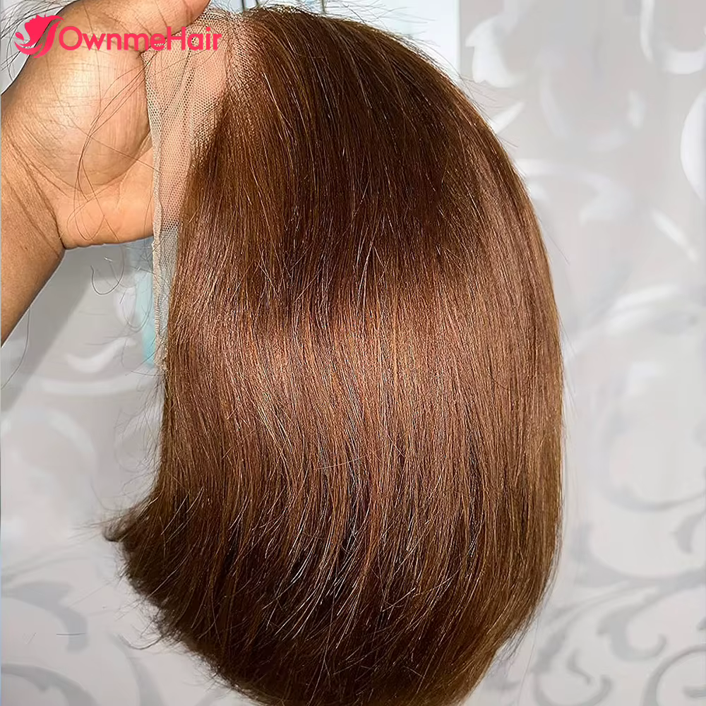 Perruques de cheveux humains sans colle, perruque Bob, dentelle HD, cheveux brésiliens pré-épilés, d