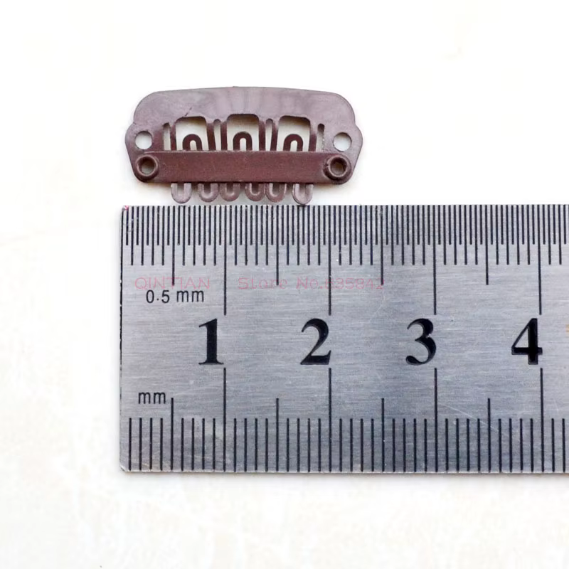 Mini pinces en acier inoxydable pour extensions de cheveux, peignes à clipser pour perruque, outils