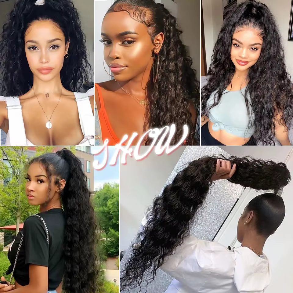 H & STAR-Extensions capillaires synthétiques, 34 pouces, postiche afro longue, crépue, bouclée, queu