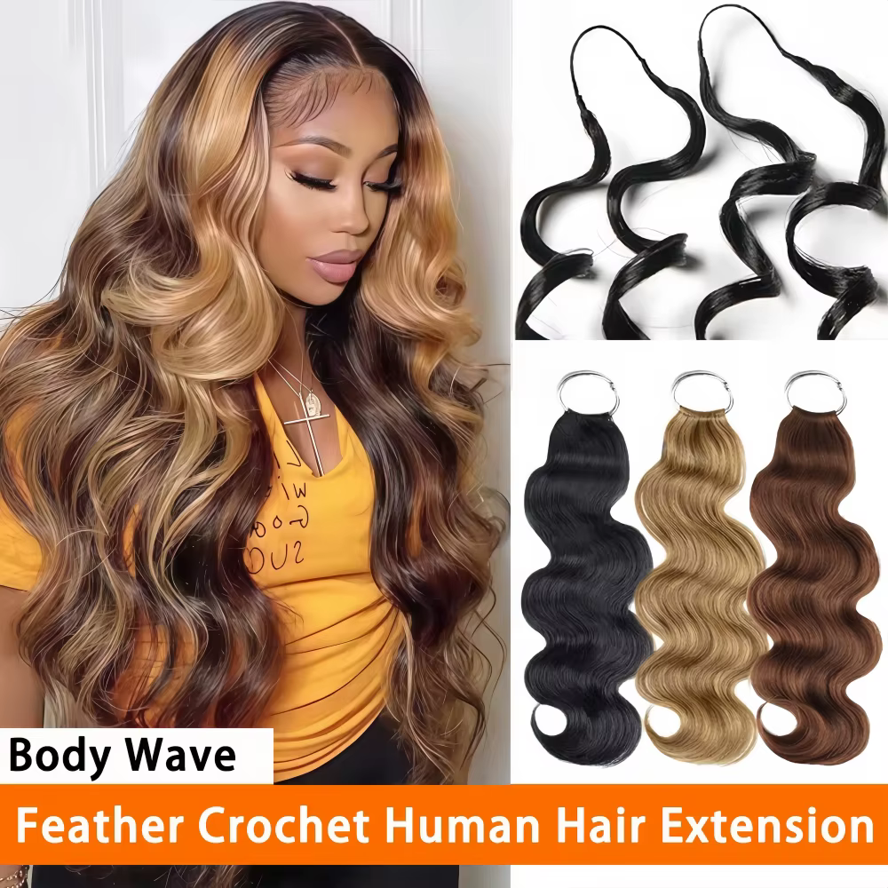 Réutilisable sans nœuds # 27 mèches de cheveux humains blond miel pour tresses bohèmes, extensions d