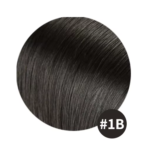 Extensions de cheveux naturels Genius Weft, double épaisseur, 50g, lisses, invisibles, pour femmes