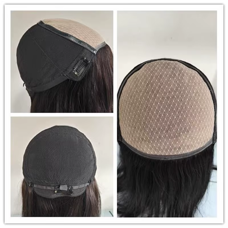 6x6 soie Base supérieure pleine dentelle perruque de cheveux humains soyeux droite péruvienne Remy c