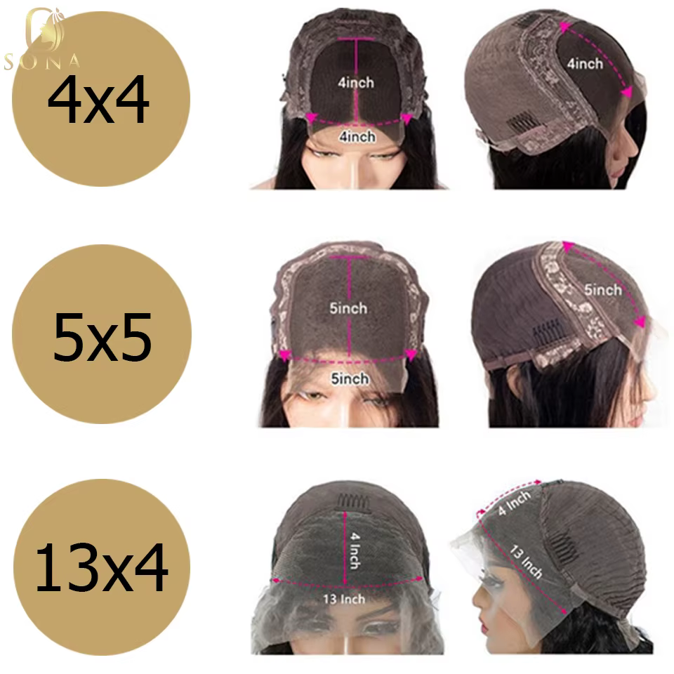Perruque Bob Lace Front Wig naturelle brésilienne Remy, cheveux lisses, pre-plucked, racines foncées