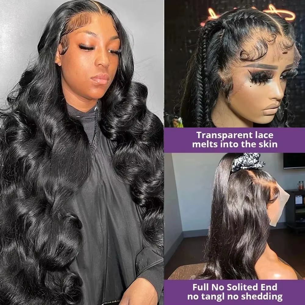 Perruque Body Wave sans colle cheveux humains prêt à porter 5x5 Hd dentelle fermeture perruque vague