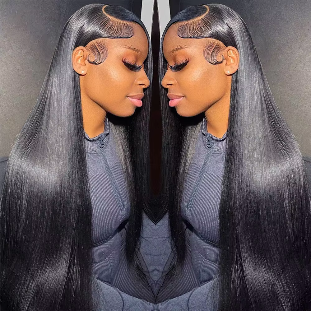 Perruque Lace Front Wig lisse brésilienne naturelle-Sophia, cheveux Remy, 13x6 HD, densité 200, 38 p