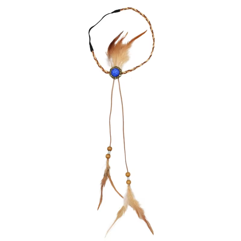 Bandeau en plumes style Boho, couvre-chef, coiffure Native américaine, couvre-chef indien, plumes, b