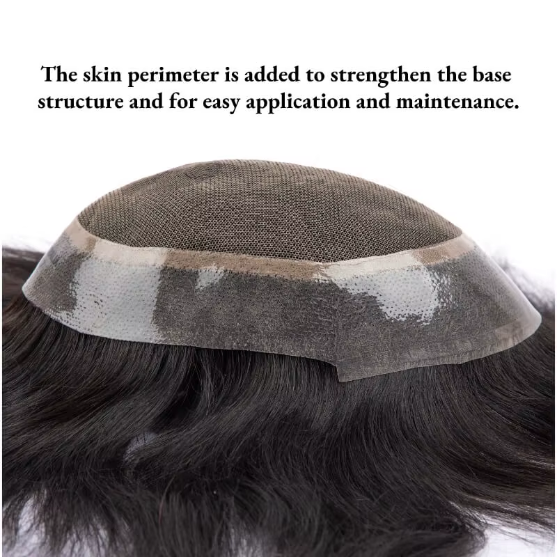Australie mâle cheveux prothèse dentelle PU Base respirant naturel délié naturel naturel cheveux hum