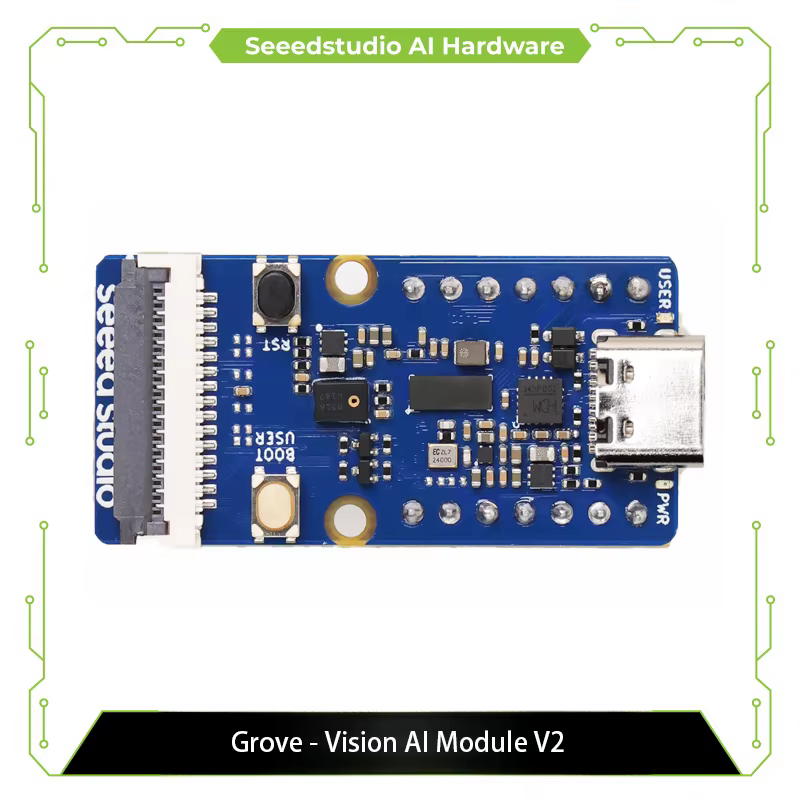 Grove Vision AI Tech V2, Bras Cortex-M55 & Ethos-U55, TensorFlow et PyTorch pris en charge, Ardu37,
