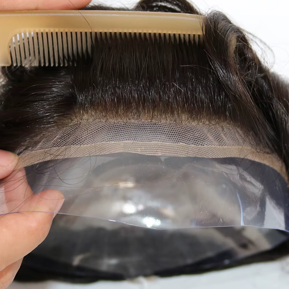 Perruque Lace Front Q6 respirante avec nœuds décolorés, naissance des cheveux naturelle, toupet pour