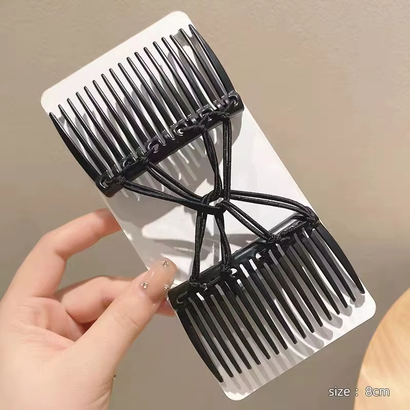 Peigne à cheveux magique créatif Vintage, corde élastique, disque, pince à cheveux pour couvre-chef