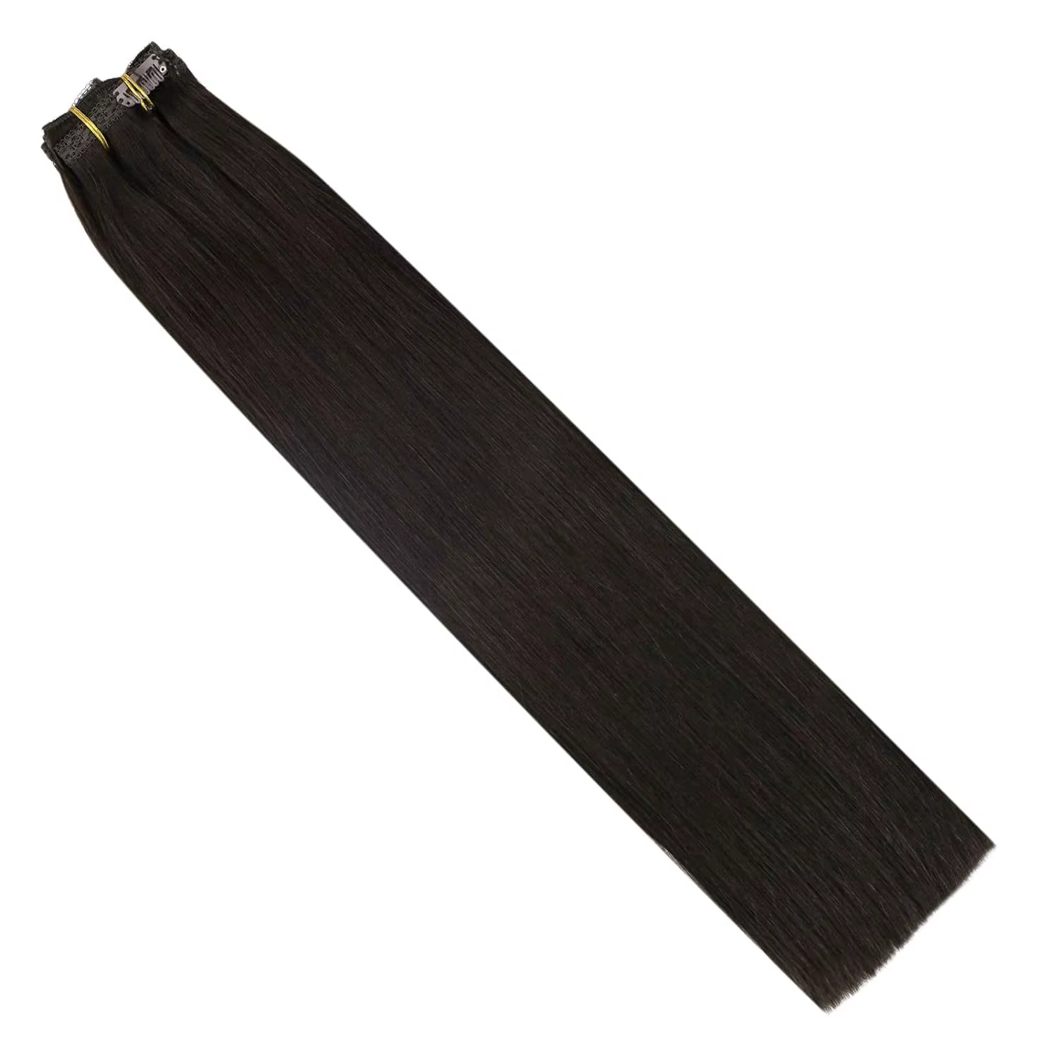 Ugeat-Extensions de cheveux humains à clipser, Balayage intégral de la tête, Cheveux braliziens, Hig