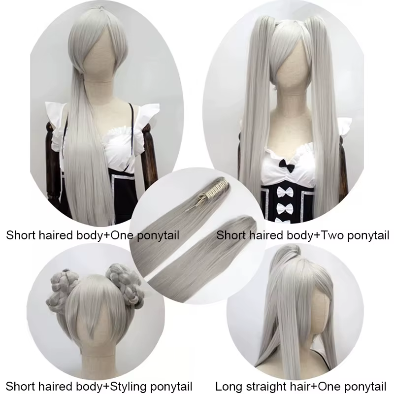 Snoya synthétique 80 cm polyvalent longue droite pince à griffes extensions de queue de cheval pour 