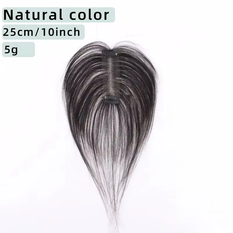 Perruque de cheveux humains, postiche légère et respirante sans couture, aspect naturel, sans colle
