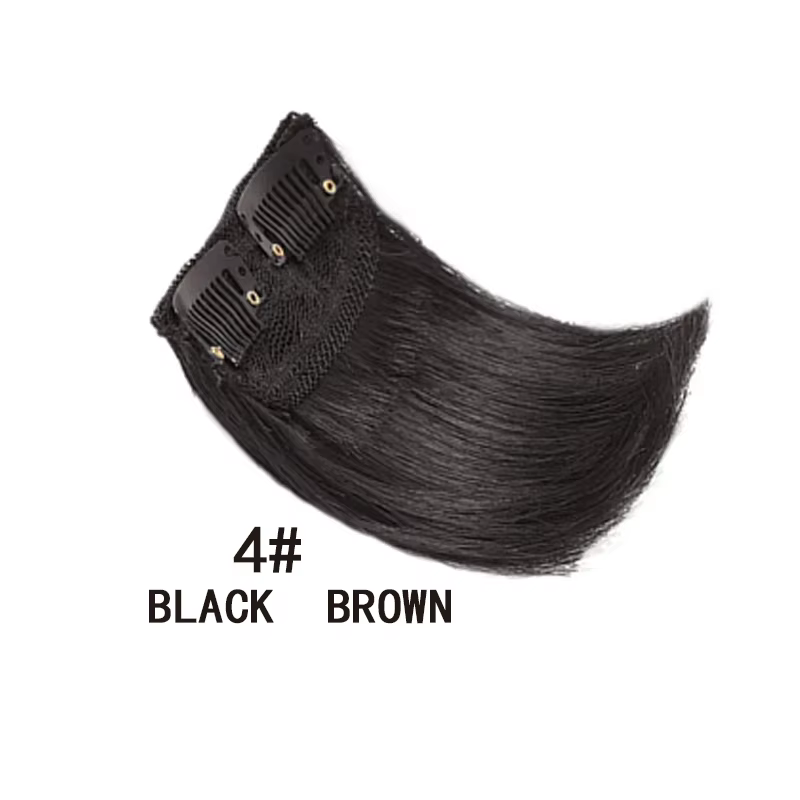 Extension capillaire synthétique courte et lisse, 10cm, doublure de cheveux Invisible, couverture la