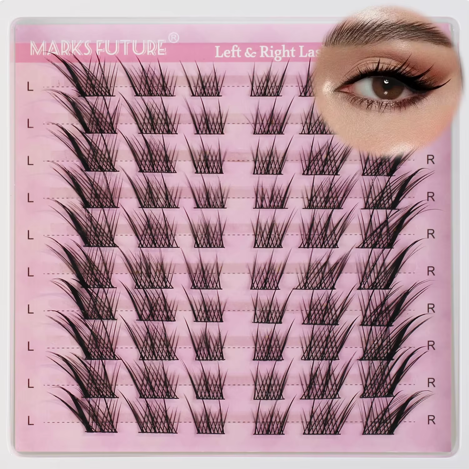 Grappe de cils naturels bricolage extension de cils extension de cils mince 3D oeil de chat grappe d