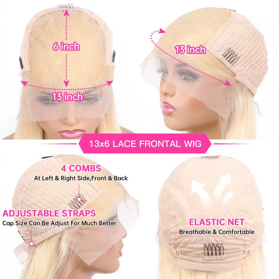 38 40 pouces # Perruques en cheveux humains couleur blond miel 27 pour femmes, perruque frontale en 