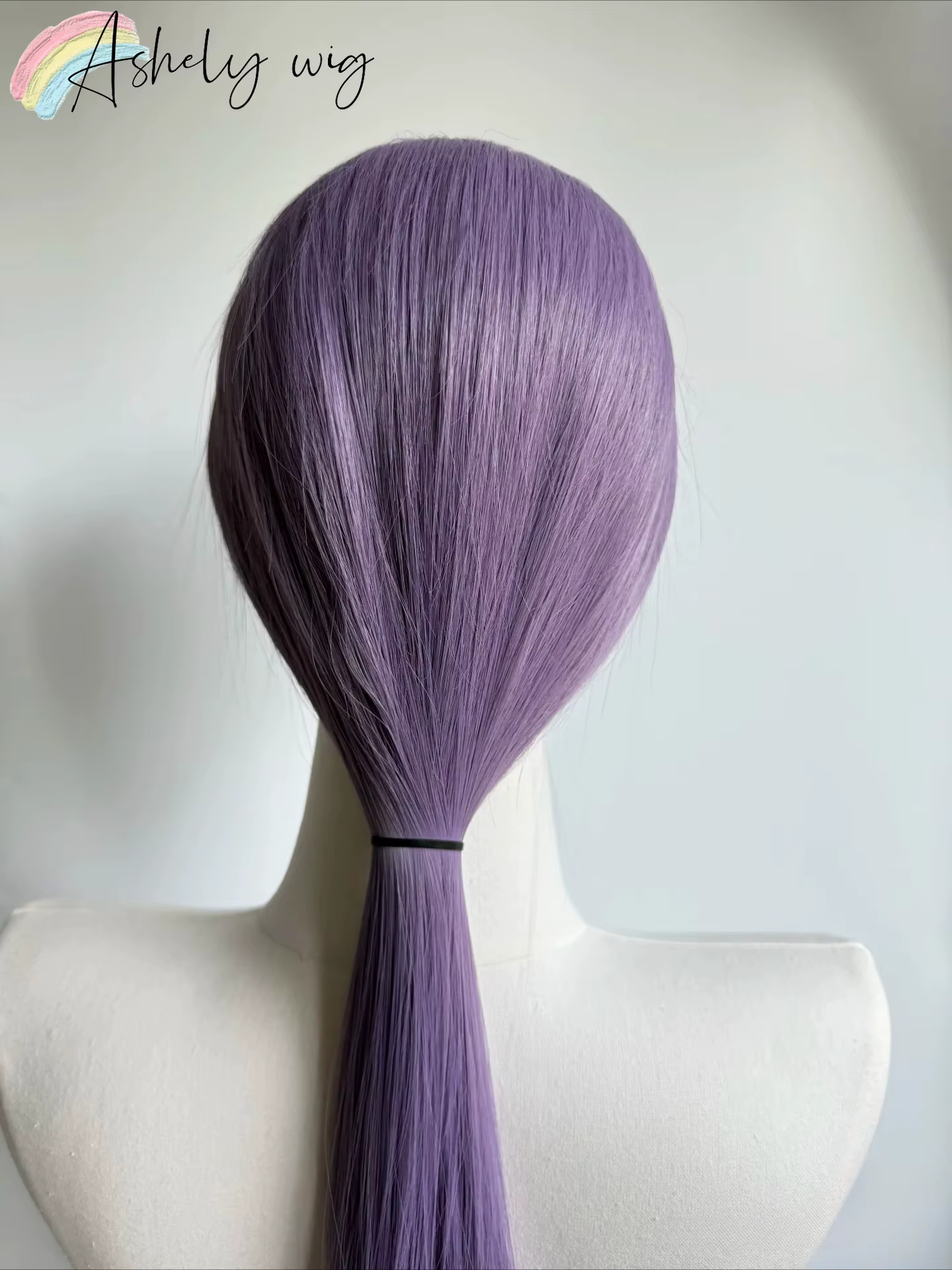 Ashely perruque violet clair spécial gris-violet dentelle avant perruques 13*4 24 pouces longue droi