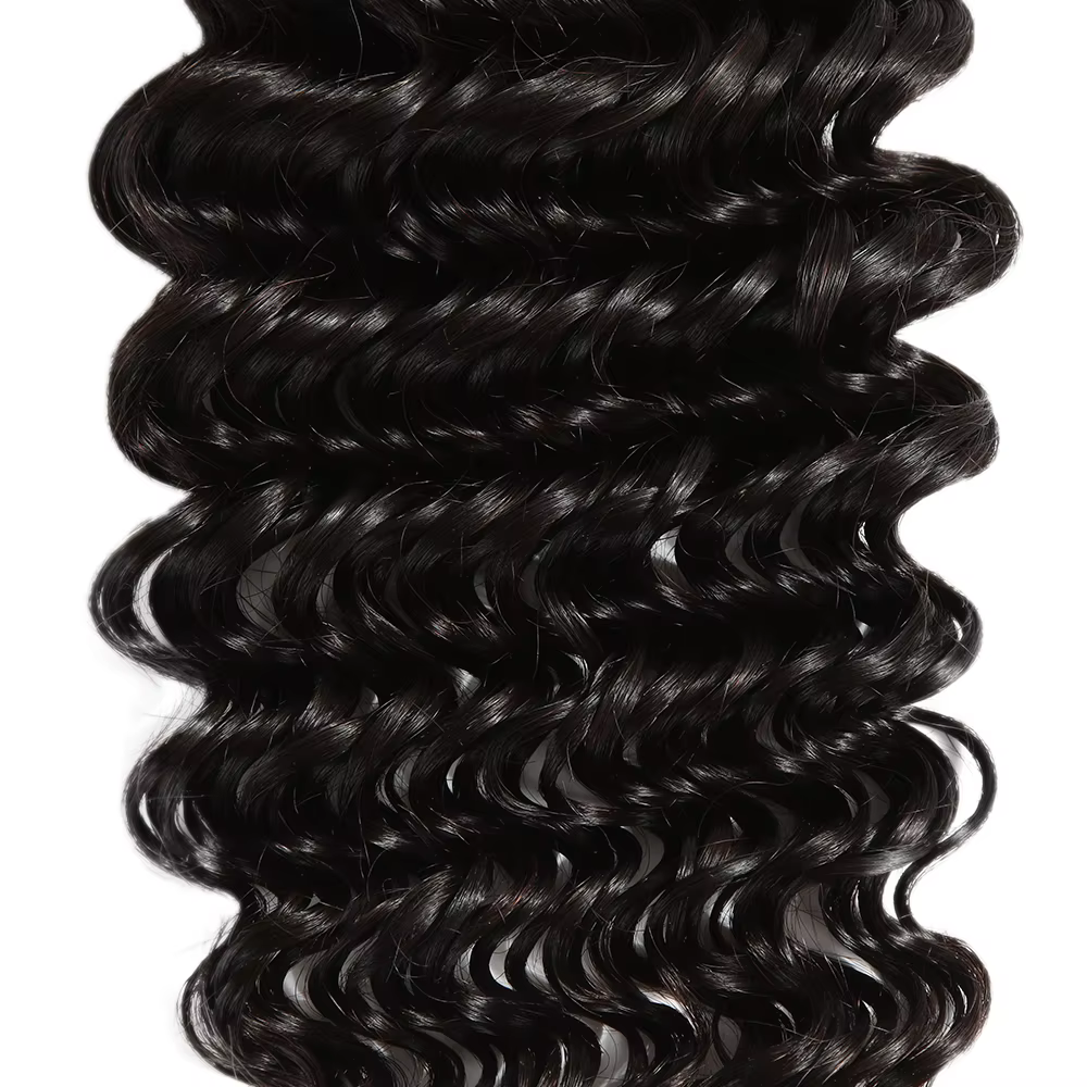 Mèches brésiliennes Remy naturelles élégantes, Deep Wave, 28 pouces, Extensions de cheveux bouclés,