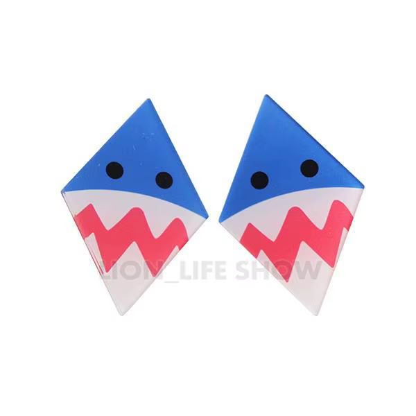 VTuber Hololive-Perruque de Cosplay Anglaise Gawr Gura, Coiffe Mignonne