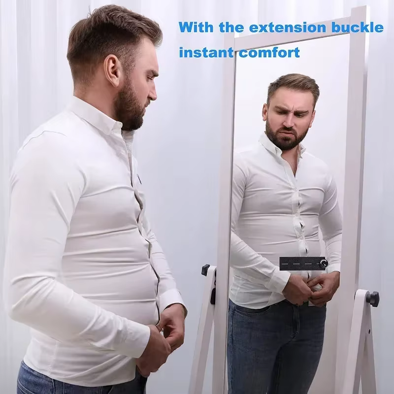 Extensions de taille élastiques réglables pour hommes et femmes, extenseurs de ceinture, bouton de p