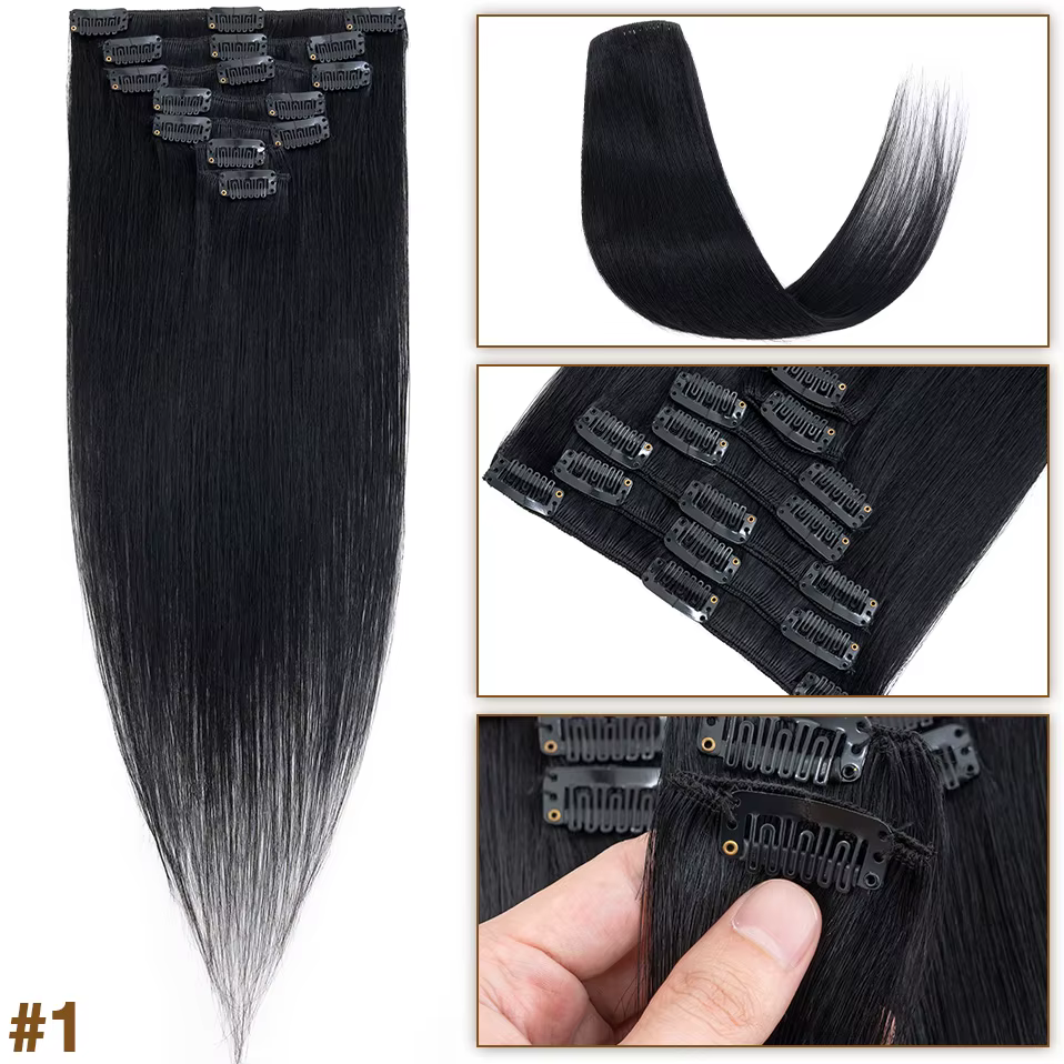S-noilite 65g pince dans les Extensions de cheveux cheveux humains Extension naturelle pinces à chev