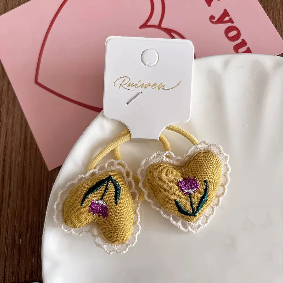 Pinces à cheveux pour filles, en dentelle, cœur, fleur, BB, Clips latéraux antidérapants pour enfant