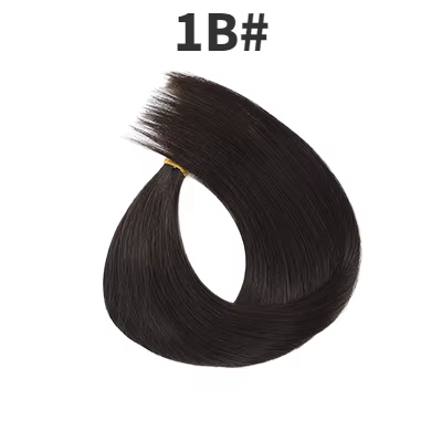 Extensions de cheveux humains 100% naturels à micro-anneaux, tissage droit professionnel avec anneau