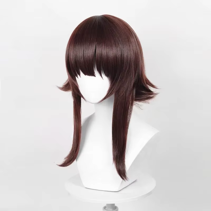 Perruque de Cosplay Anime Megumin 32cm, cheveux courts, perruques synthétiques résistantes à la chal