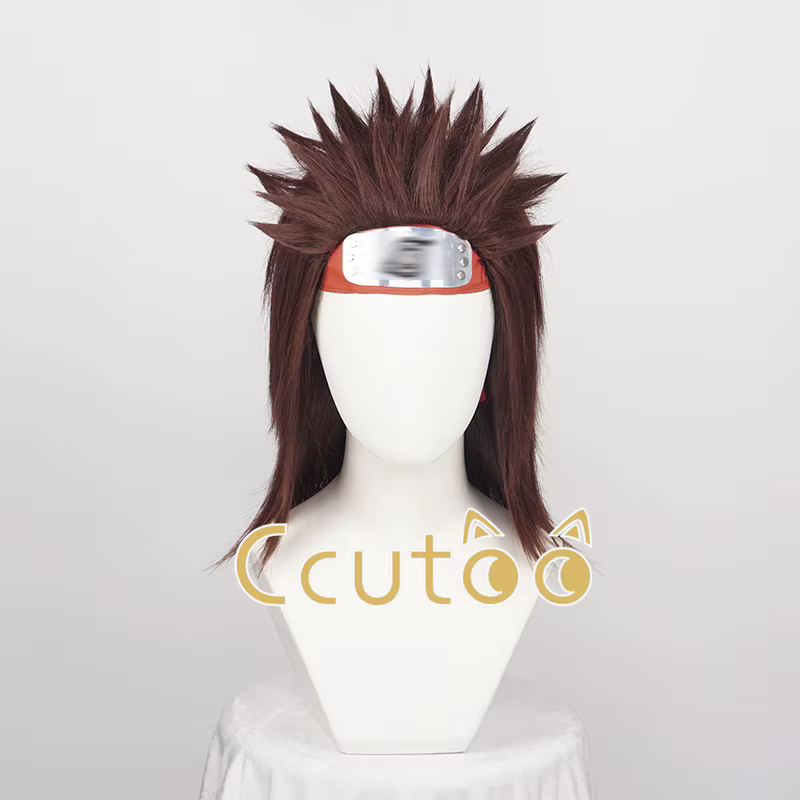 Ccutoo-Perruque de Cosplay en Cheveux Synthétiques, avec Bonnet, Vêtements de Sauna Rouge, Anime Cho
