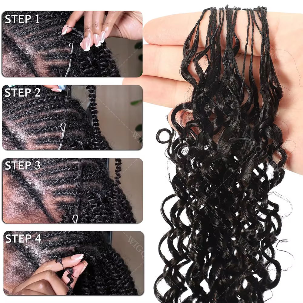 Miracle Knots Afro Kinky Curly Crochet Human Hair Small Spirals Curly Human Crochet Hair For Braid R