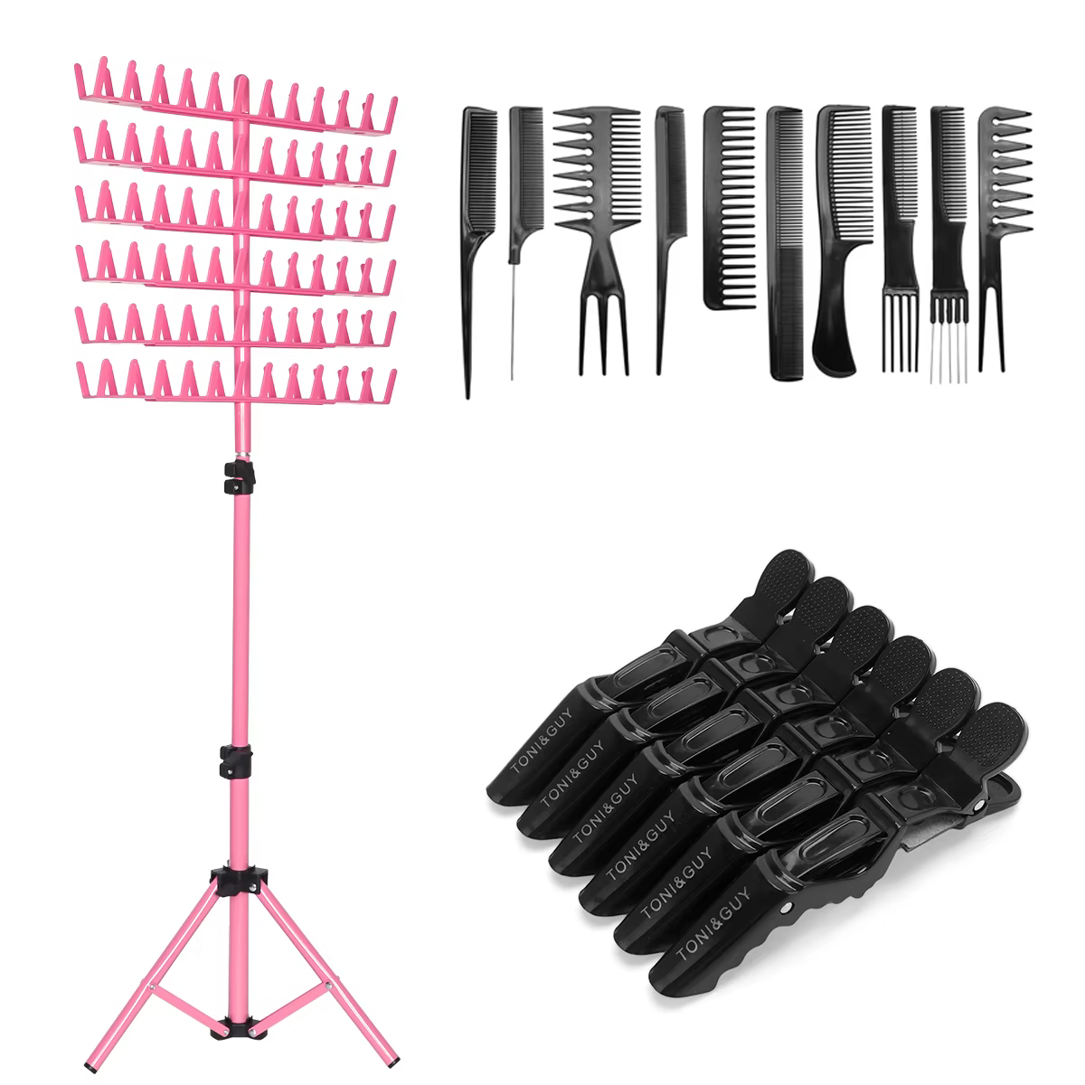 Ensemble de supports de tissage de perruque, Base de trépied réglable, outil de Station de Salon pou