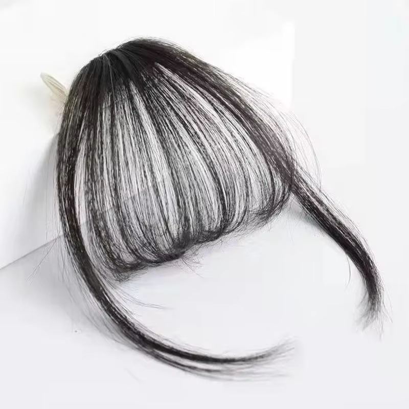 Faux Air frange cheveux Extension à clips cheveux synthétiques fausse frange naturel faux postiche f