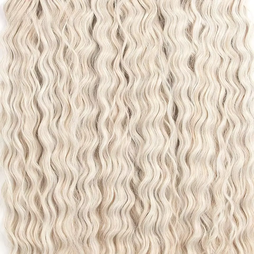 Ariel synthétique torsion Crochet cheveux 22 pouces 300g vague d'eau Extensions de cheveux Ombre Blo