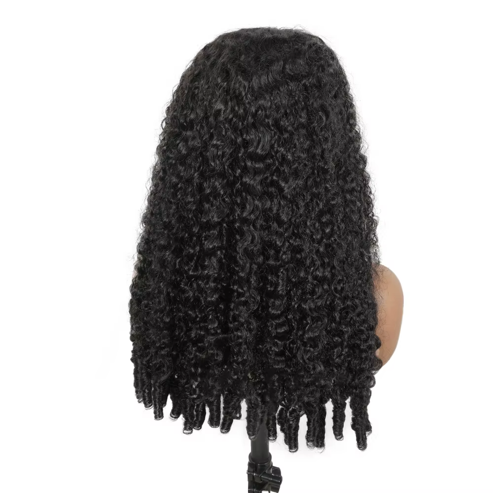 12A cheveux vietnamiens birmans bouclés perruques de cheveux humains 13X6 Hd Transparent dentelle av
