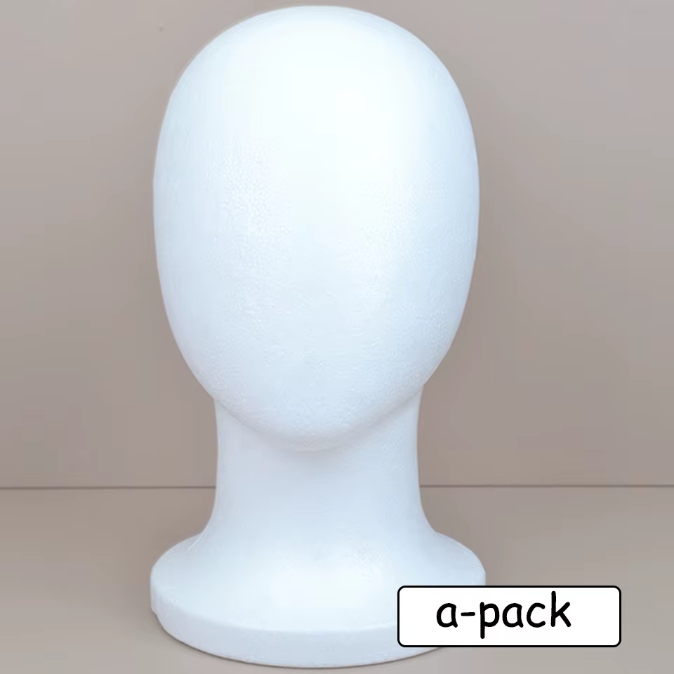 Tête de Mannequin en mousse, présentoir de perruque léger et Stable pour bijoux, couvre-chef, présen